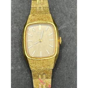 Vintage SEIKO 1400-7399 Gold Tone Quartz Women's Dress Petite Watch 16mm